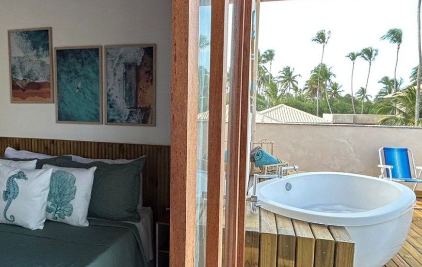 Guia de Maraú - Suíte Master Vista Mar - Pousada Oceâno Atlântico