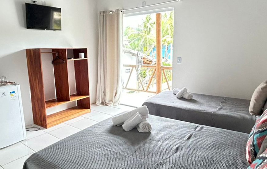 Guia de Maraú - Suíte Tripla Superior - Pousada Oceâno Atlântico